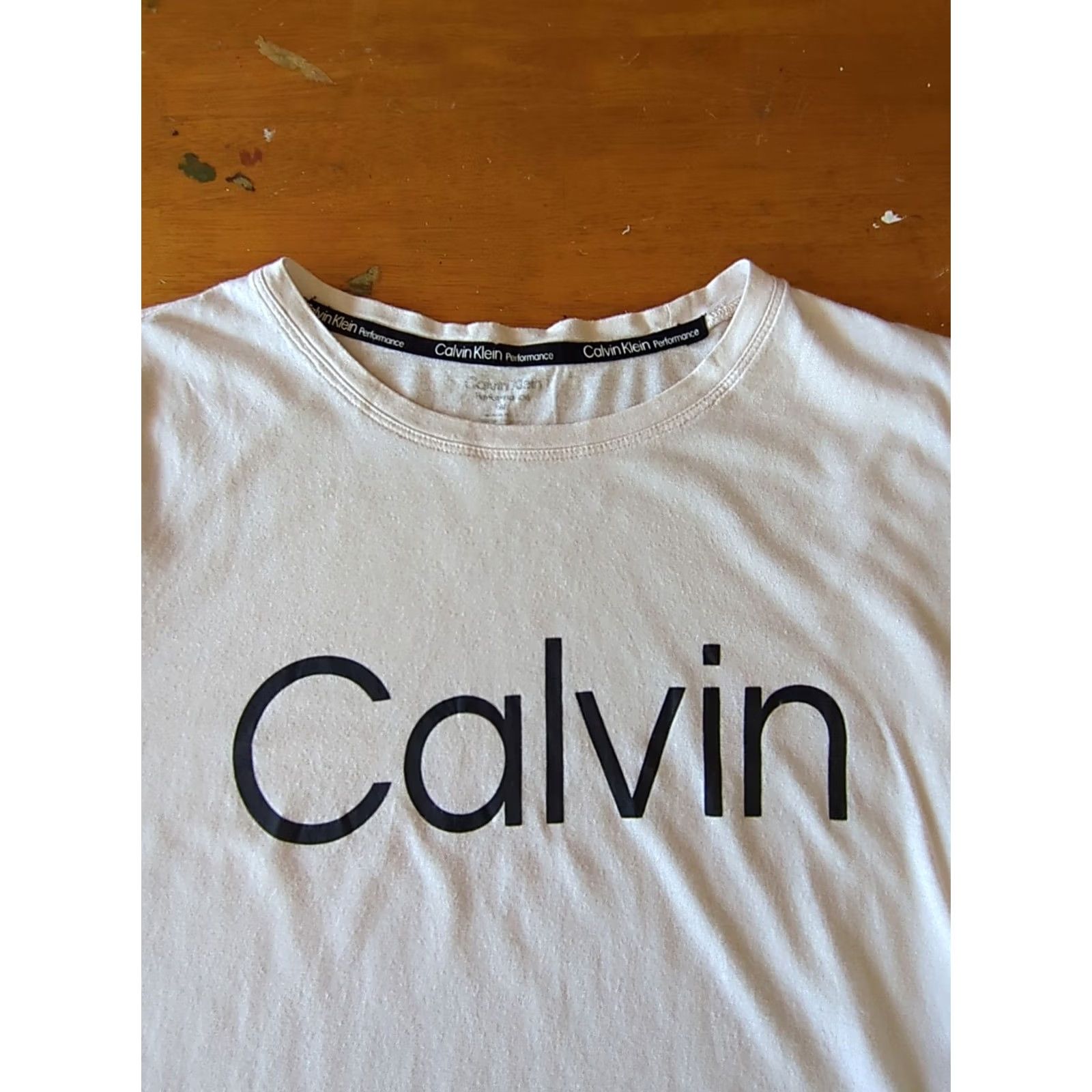 Calvin Klein Calvin Klein Performance Women's Logo T-Shirt M White Crew Neck Cotton Short Sleeve Regular Basic Shirt Woman Branding K Shirt NWT Size M / US 6-8 / IT 42-44 - 2 Thumbnail