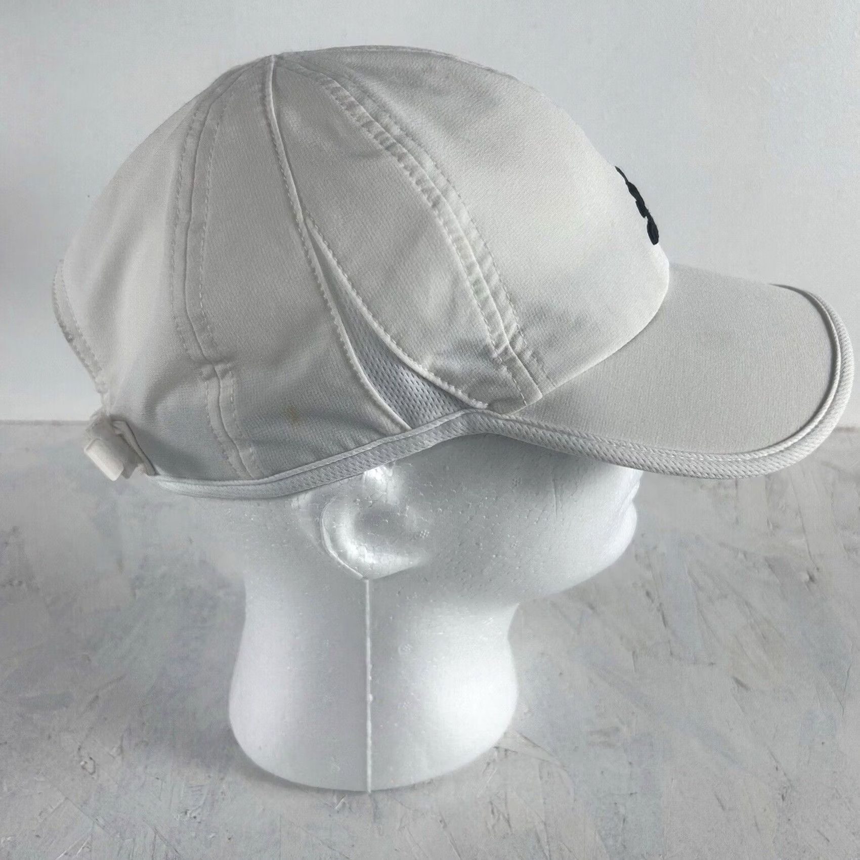 Adidas Adidas Womens Golf Hat Cap White Adjustable Strap Athletic Sports STAINED Size ONE SIZE - 4 Thumbnail