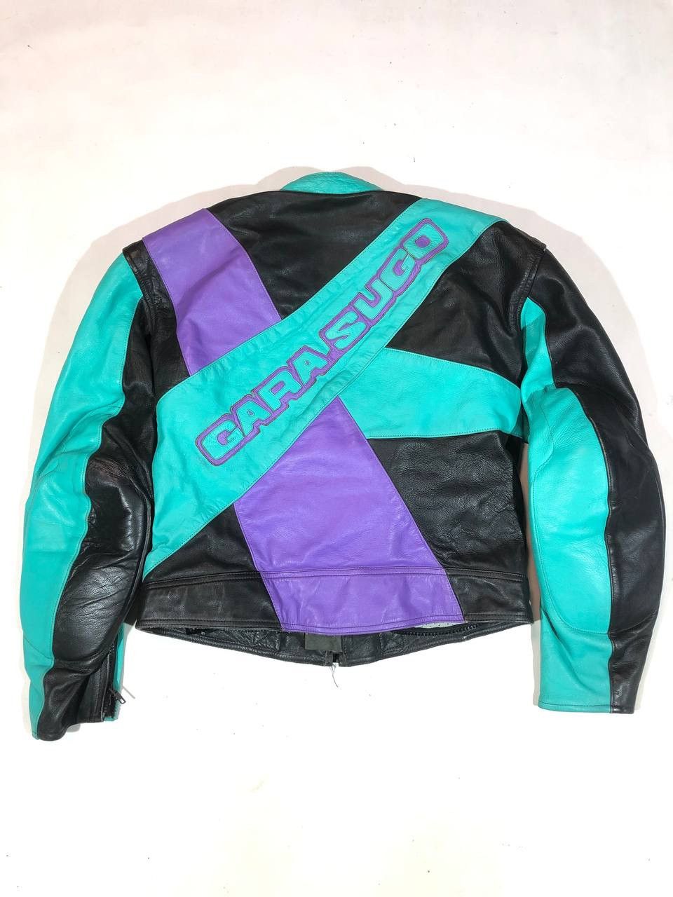 Other Cara Sugo Leather Moto Racing Jacket Vintage Size US M / EU 48-50 / 2 - 2 Thumbnail