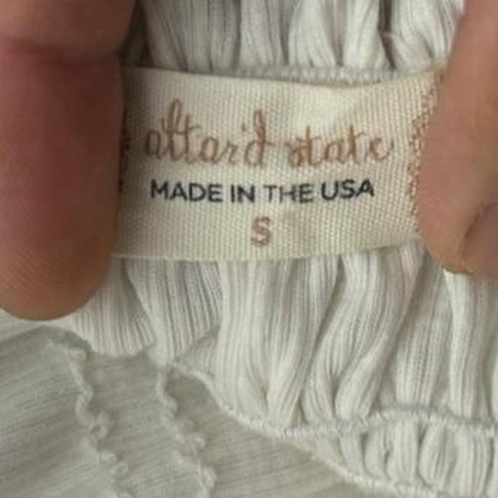 & Other Stories Altard State White Tie Shoulder Ruffle Tank Top Size Small Size S / US 4 / IT 40 - 5 Thumbnail