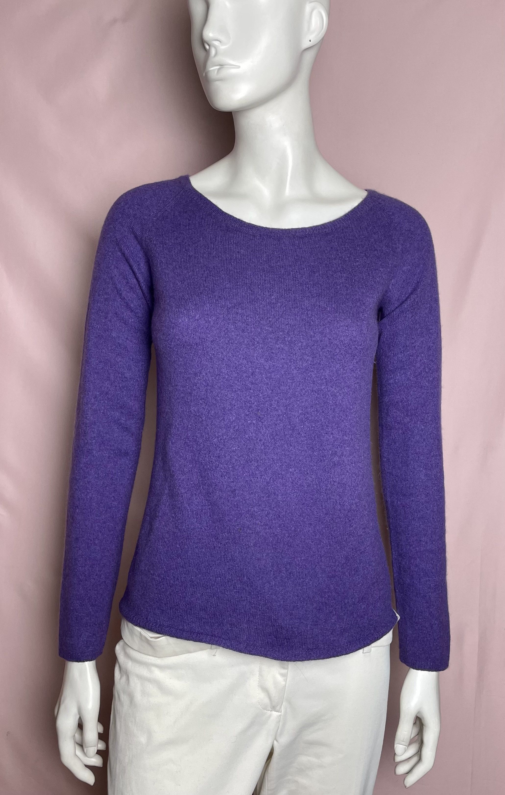 Fedeli FEDELI Cashmere Pullover Sweater Purple Womens Size M / US 6-8 / IT 42-44 - 1 Thumbnail