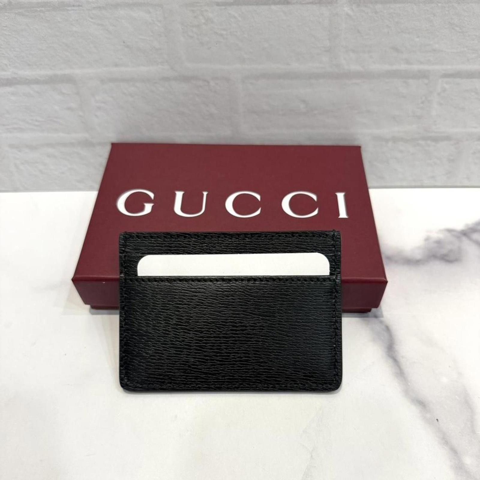 Gucci Gucci black leather card holder Size ONE SIZE - 2 Thumbnail