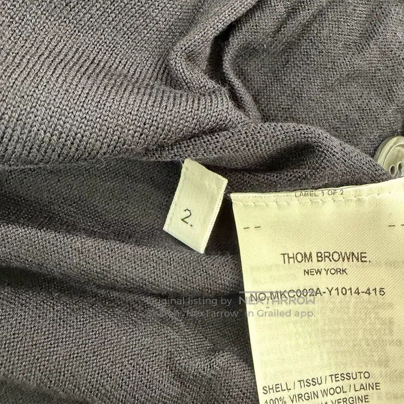 Thom Browne Thom Browne Black Wool Open-Cardigan Size US M / EU 48-50 / 2 - 5 Thumbnail