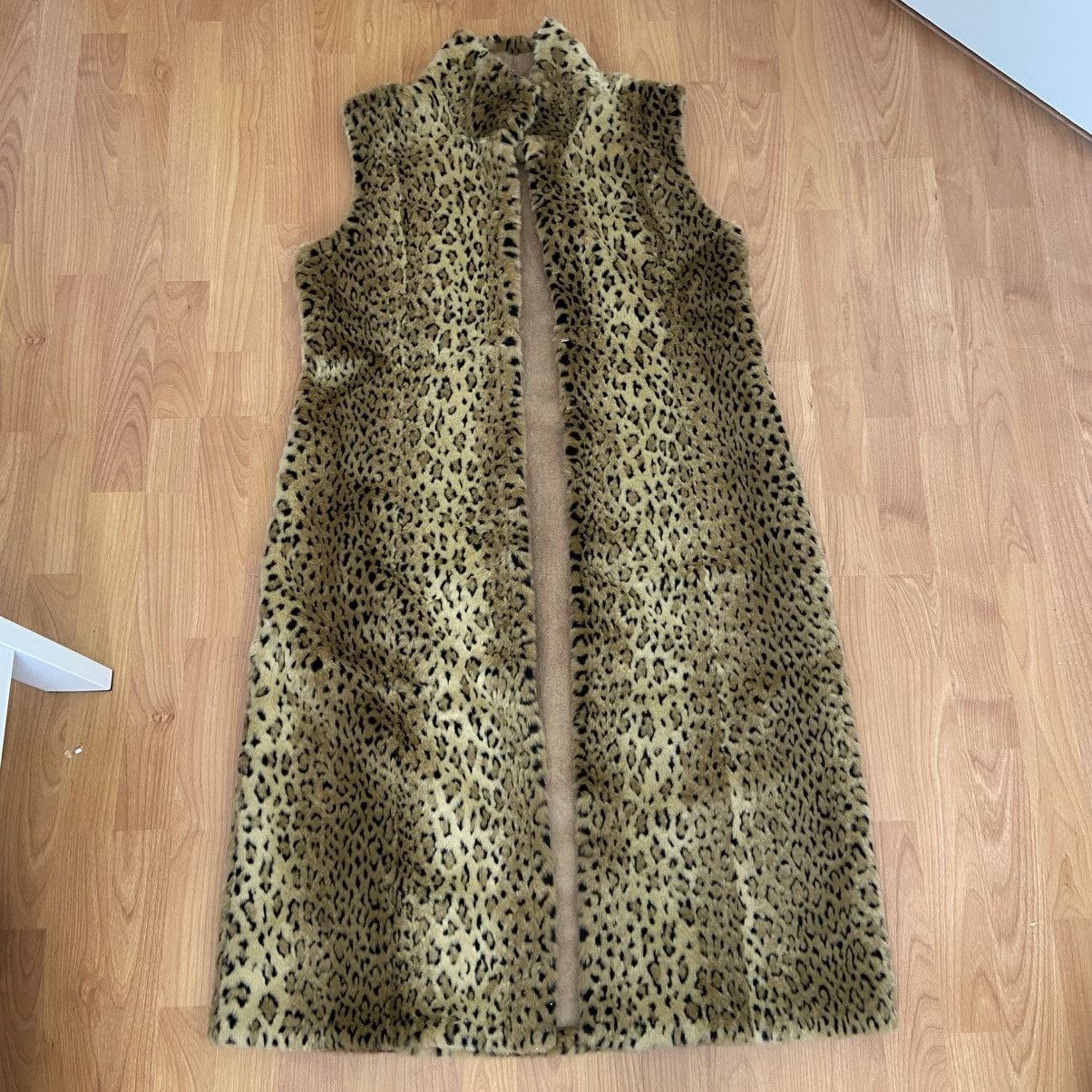 Other Long Cheetah Party Festival Sleeveless Coat Medium- Large Size M / US 6-8 / IT 42-44 - 1 Thumbnail