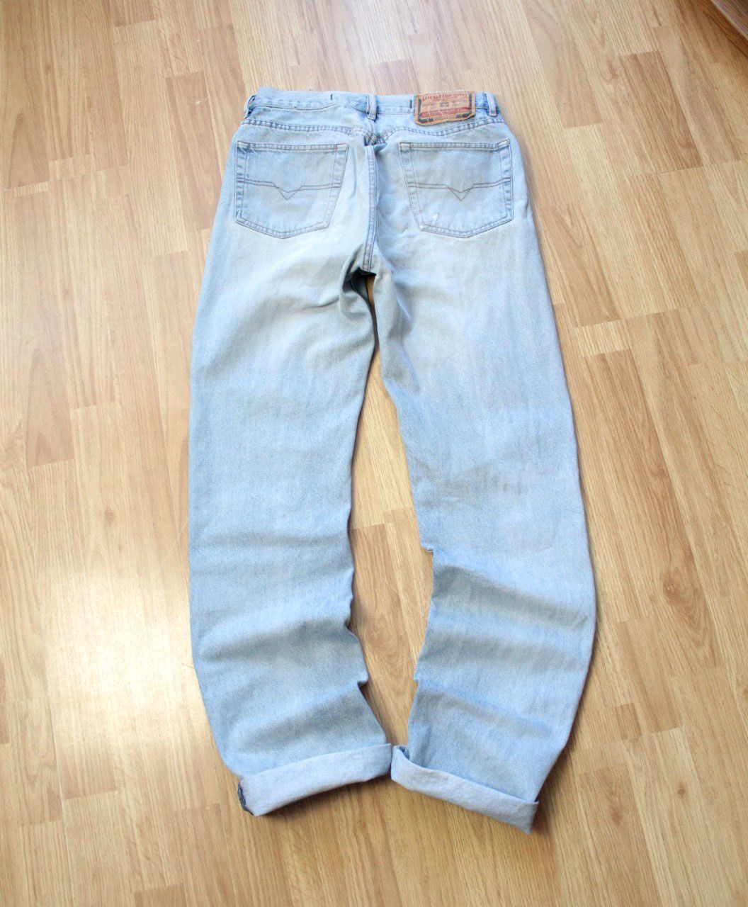 Diesel 🔥 90s Vintage Diesel Distressed Pocket Denim Jeans Y2K Pants Size US 31 - 2 Thumbnail