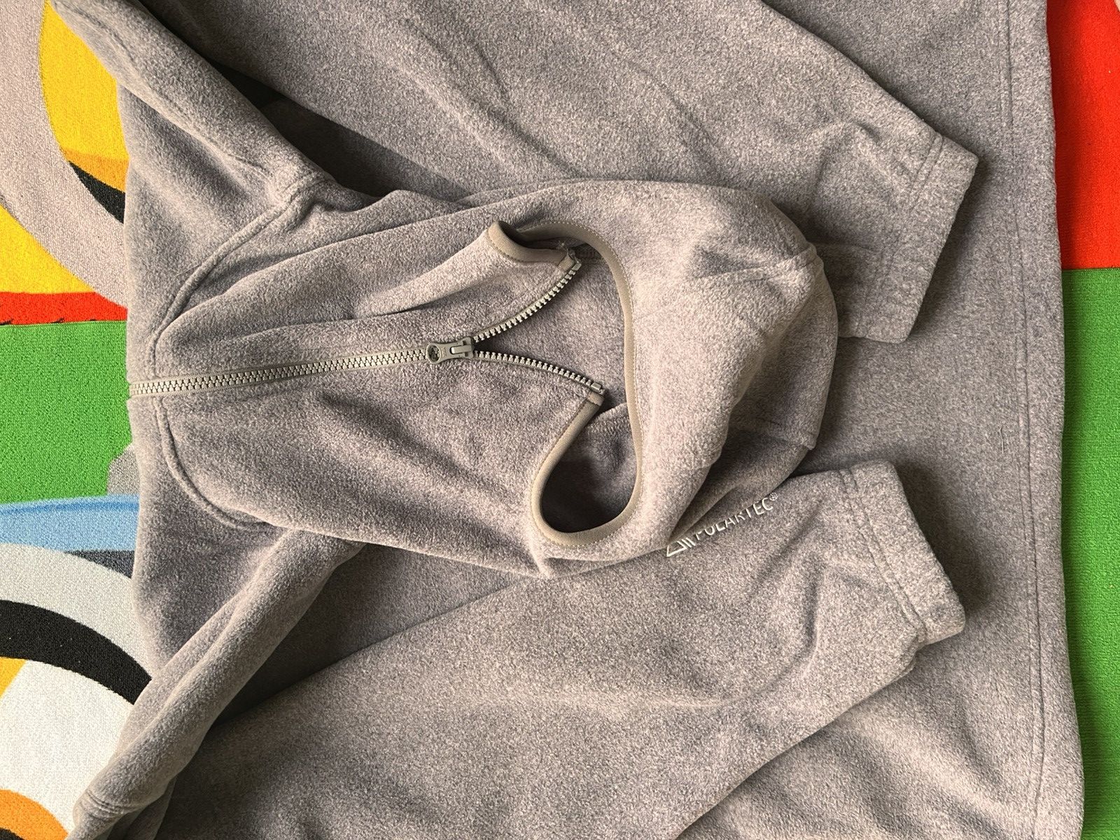 Supreme M Supreme Polartec Face Mask Half Zip Hooded Sweatshirt grey Size US M / EU 48-50 / 2 - 19 Thumbnail