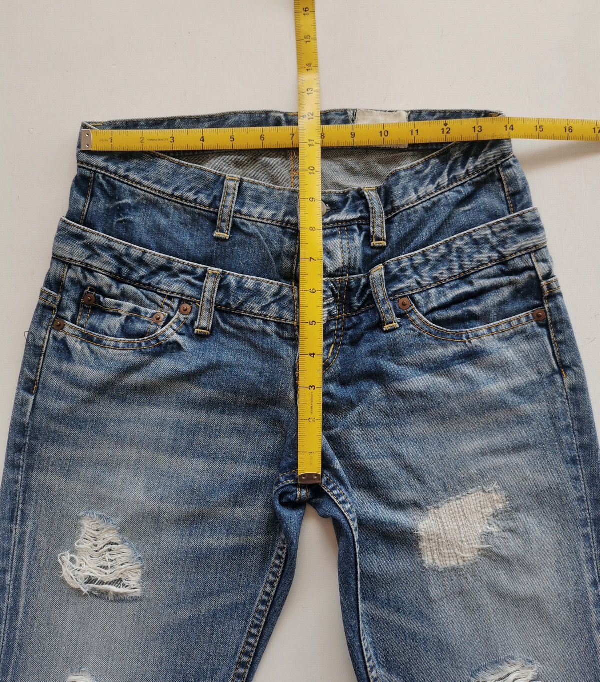 Japanese Brand Antgauge Japan Double Waist Denim Jeans Size US 28 / EU 44 - 8 Thumbnail