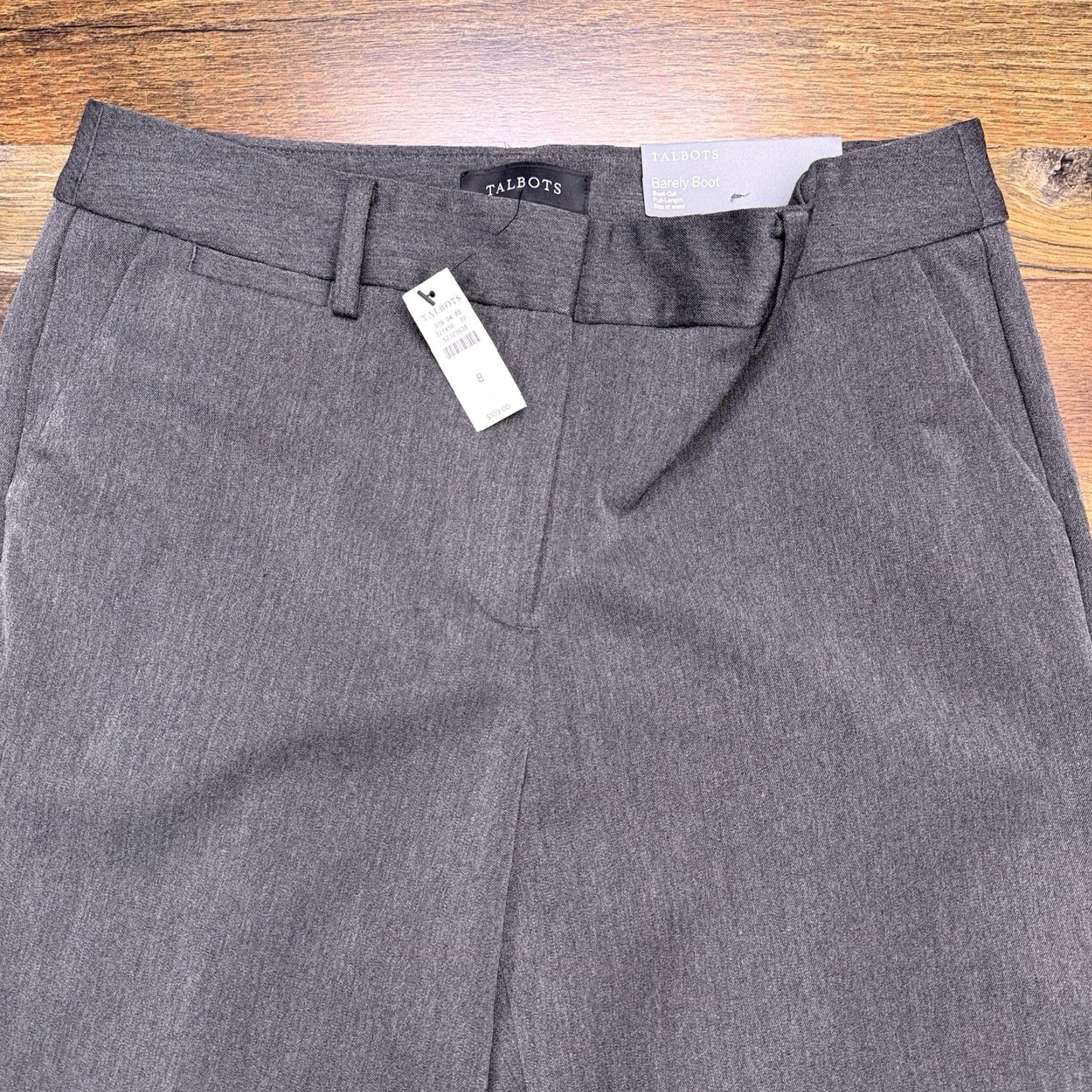 Talbots Talbots Barely Boot Pants Womens 8 Charcoal Heather Gray Full Length New Size 30" / US 8 / IT 44 - 2 Thumbnail