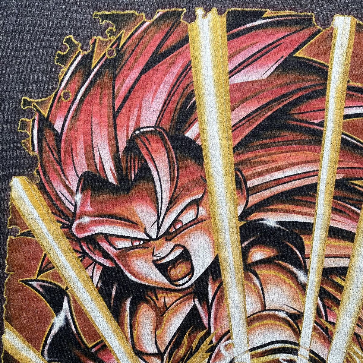 Anime VINTAGE DRAGONBALL GT GOKU SS3 ANIME T SHIRT Size US M / EU 48-50 / 2 - 7 Thumbnail