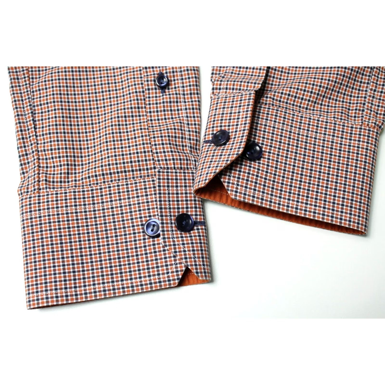 Eton Eton Slim Extra Long Sleeve Shirt Men's 42 / 16 1/2 Check Patterned Cutaway Size US XL / EU 56 / 4 - 6 Thumbnail