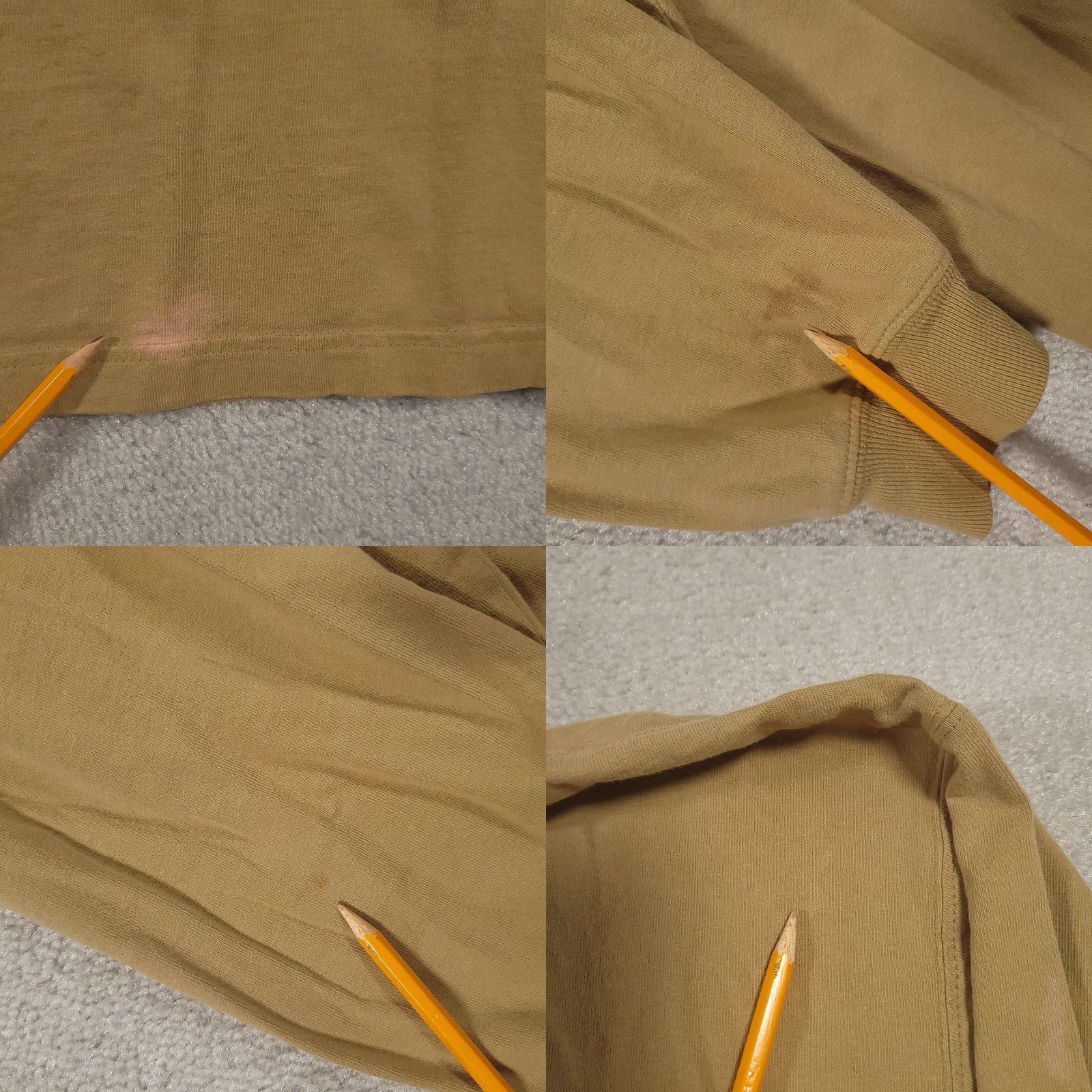 Carhartt Carhartt Shirt Mens 2XL Long Sleeve Pocket Workwear Crewneck Stains Brown Tan 2XL Mens Sleeve Long Pocket Workwear Crewneck Stains Carhartt Shirt Size US XXL / EU 58 / 5 - 9 Thumbnail