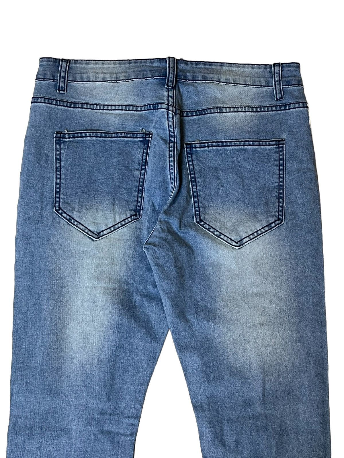 Japanese Brand JAPANESE DENIM STRETCH COTTON DISTRESS STYLE JEANS Size US 32 / EU 48 - 7 Thumbnail