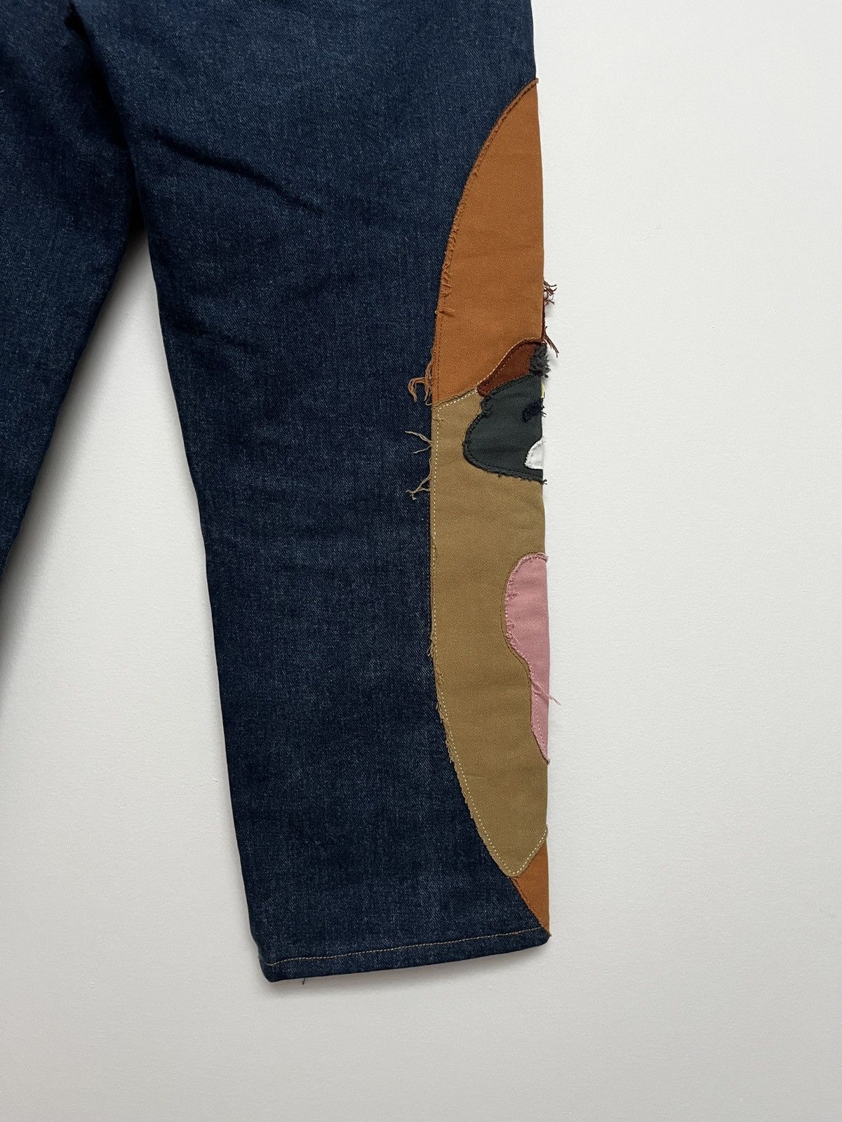 KidSuper Kid Super FW21 Stitched Face Jeans (unisex) Size US 30 / EU 46 - 11 Thumbnail