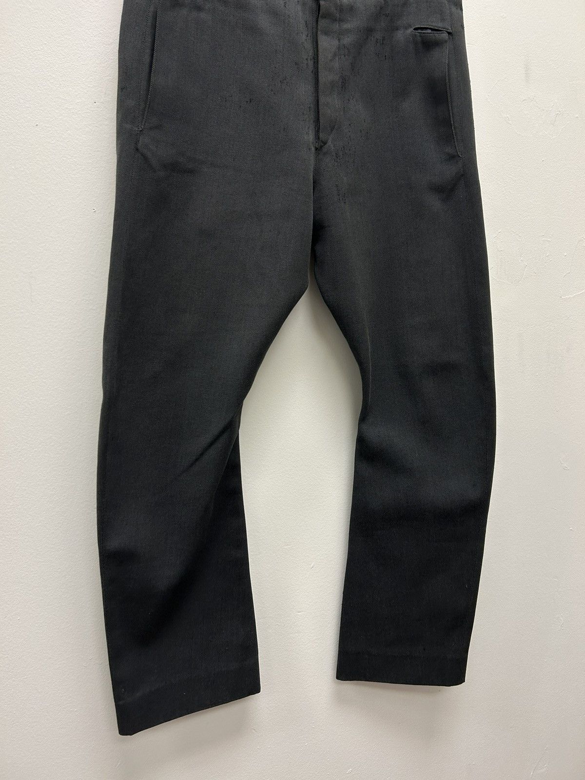 Carol Christian Poell 2007 J Leg Cut Distressed Cotton Wool Trousers Size US 32 / EU 48 - 5 Thumbnail