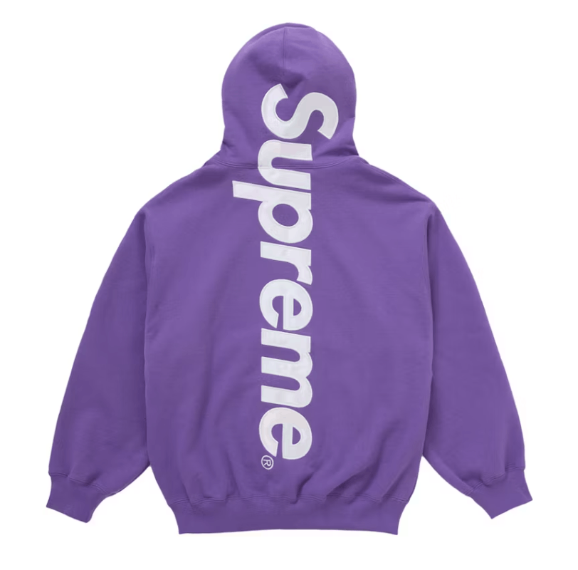 Streetwear × Supreme × Vintage Supreme Satin Appliqué Hoodie FW24
