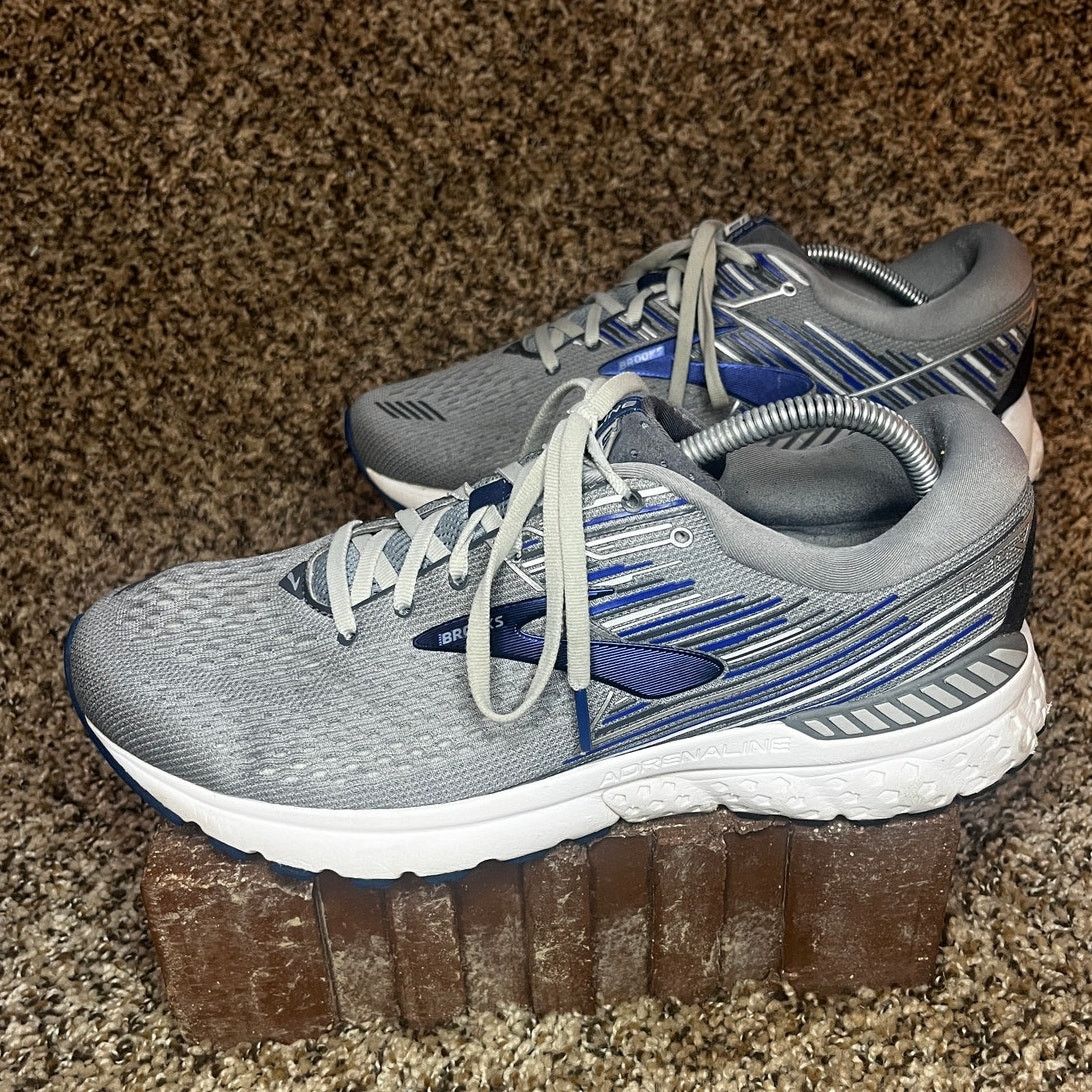 Brooks Brooks Adrenaline GTS 19 Running Sneaker Grey/Blue Men's11.5 Size US 11.5 / EU 44-45 - 2 Thumbnail