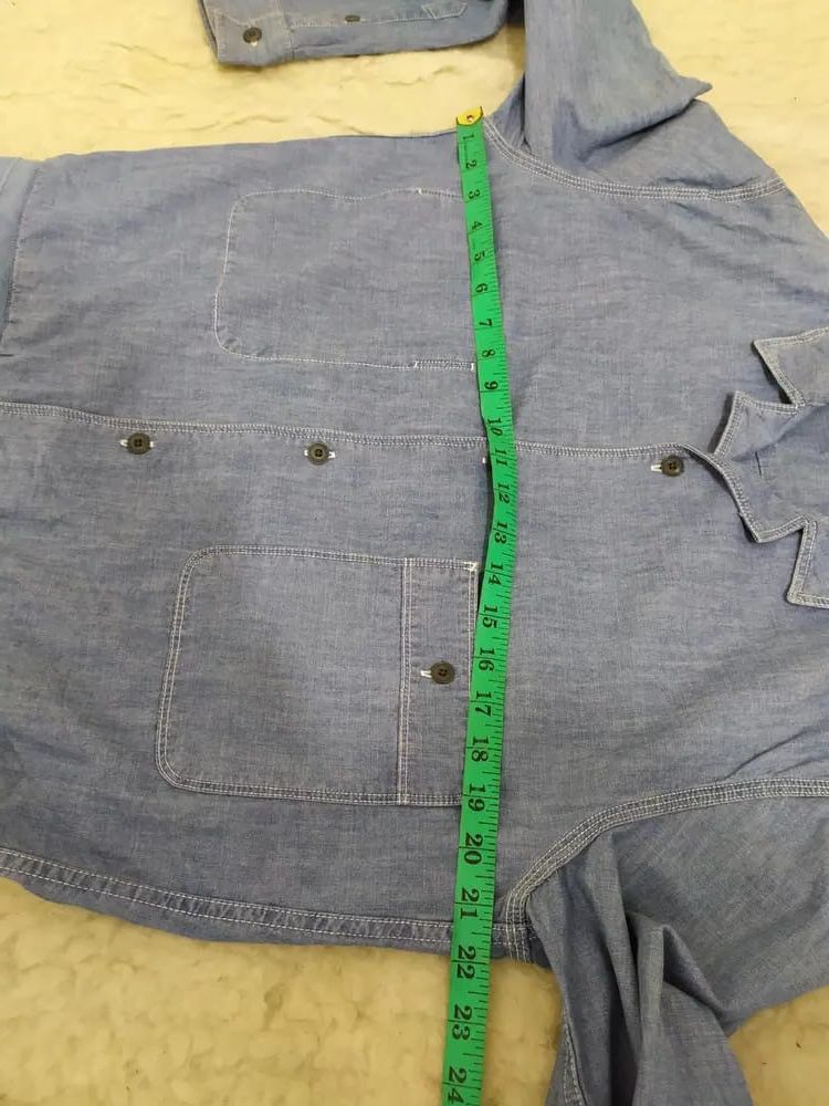 Lemaire × Uniqlo Uniqlo X Lemaire Chambray Classic Worker Jacket Size US L / EU 52-54 / 3 - 15 Thumbnail
