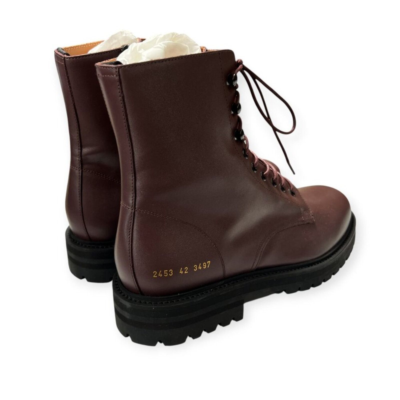 Common Projects Common Projects Burgundy Combat Boot EU 42 NWT ITALY Size US 9 / EU 42 - 13 Thumbnail