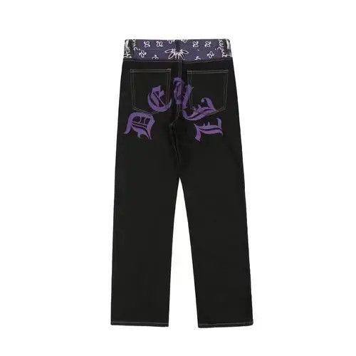 Jean pattern y2k hiphop jeans Size US 30 / EU 46 - 2 Thumbnail