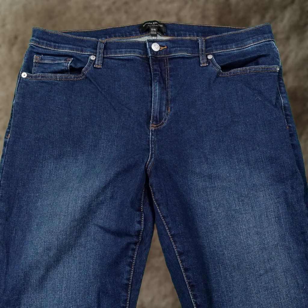 Banana Republic Banana Republic Jeans Womens 33/16 Tall Blue Bootcut Dark Wash 36x31 Denim Jeans Pants Bootcut Womens 5-Pocket Size 38" / US 16 / IT 52 - 1 Thumbnail