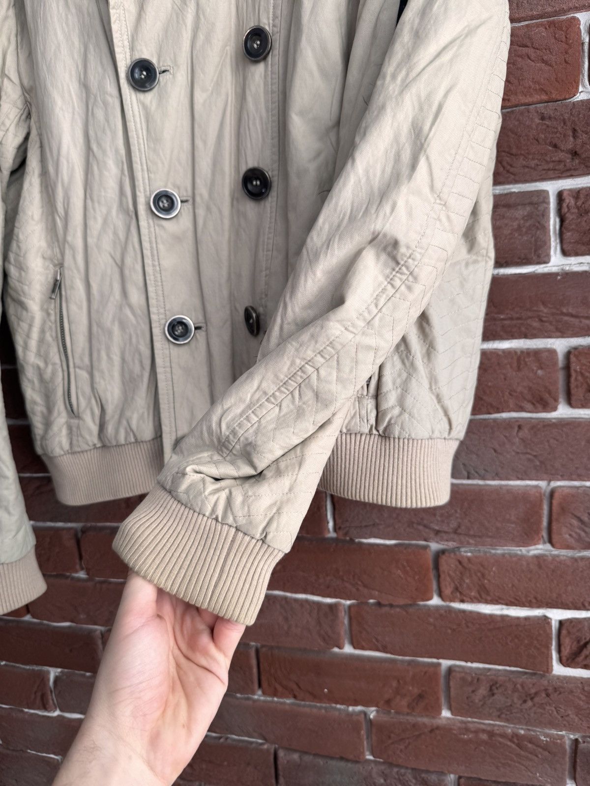 Moschino Vintage Love Moschino Hype Jacket Art Designer Rare Beige 52 Size US L / EU 52-54 / 3 - 14 Thumbnail