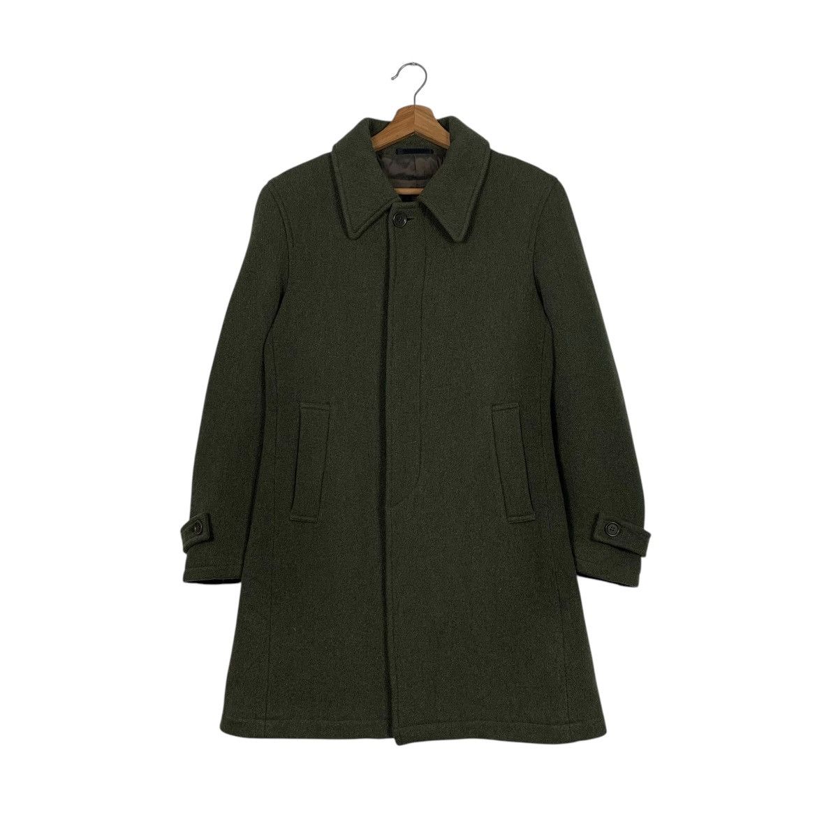 ABAHOUSE Japanese Brand Abahouse Wool Green Coat Size US M / EU 48-50 / 2 - 1 Thumbnail