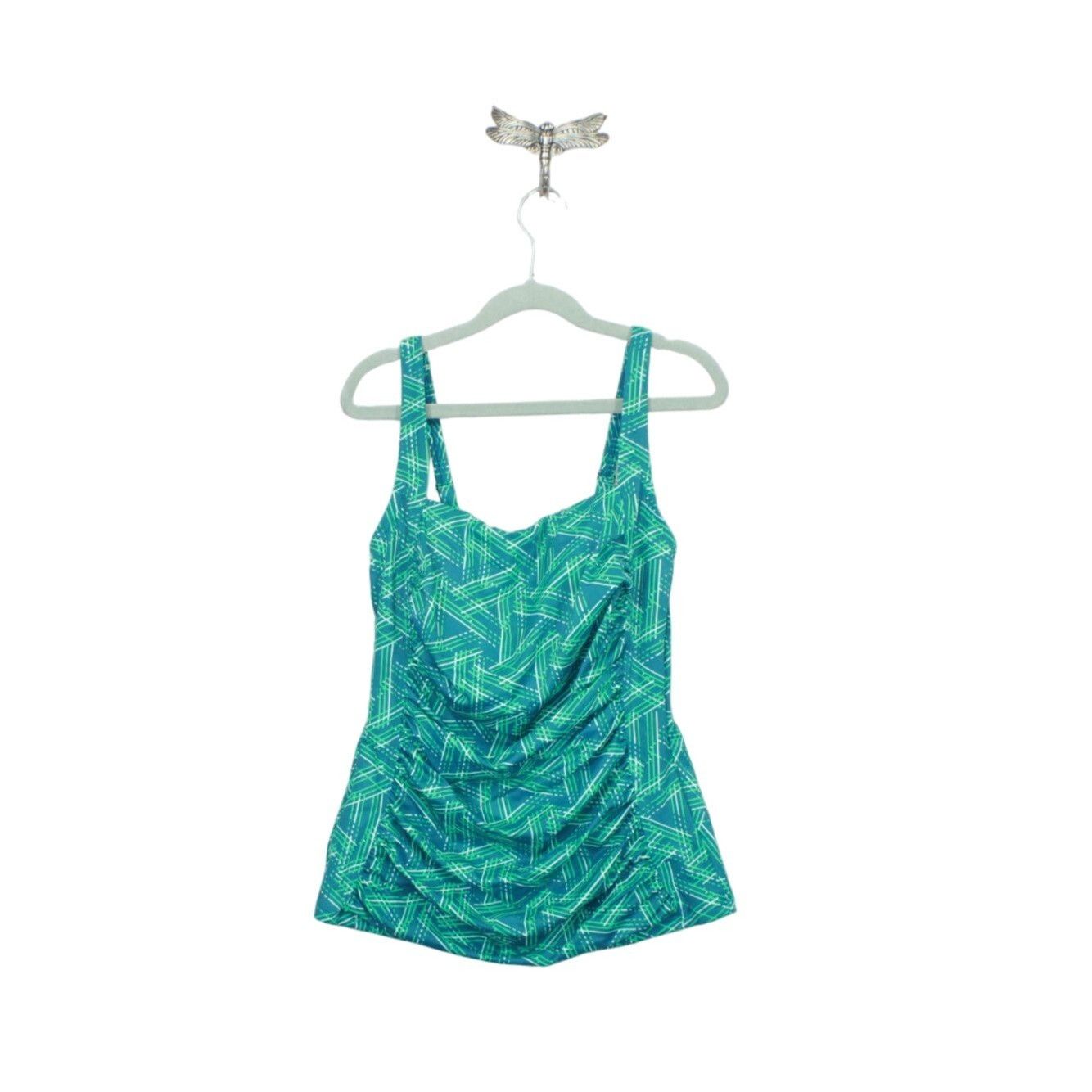 L.L. Bean LL Bean Women's Mix and Match Swimwear Tankini Top Print Size M / US 6-8 / IT 42-44 - 1 Thumbnail