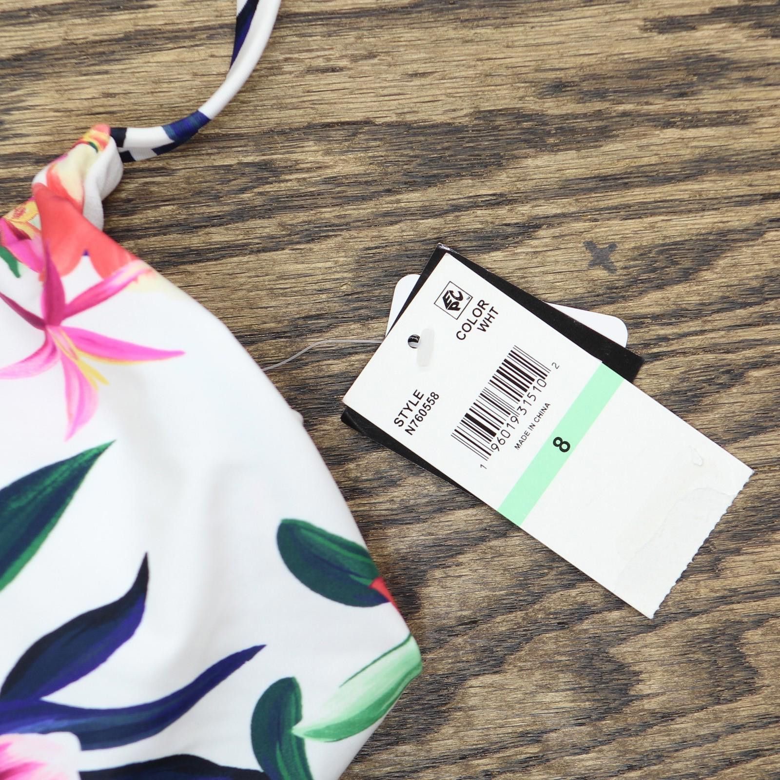 Other Nwt Island Escape Tankini Swim Top N760558 White Multi 8 Size ONE SIZE - 3 Thumbnail