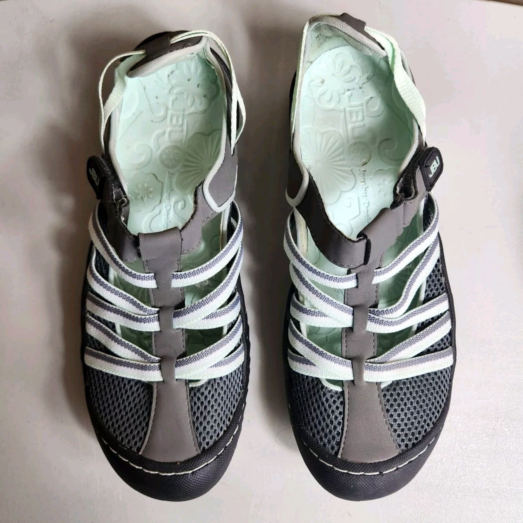Vintage JBU by Jambu Jetty Sandal Womens Water/Hiking Gray/Mint Size 6.5 Size US 7 / IT 37 - 4 Thumbnail