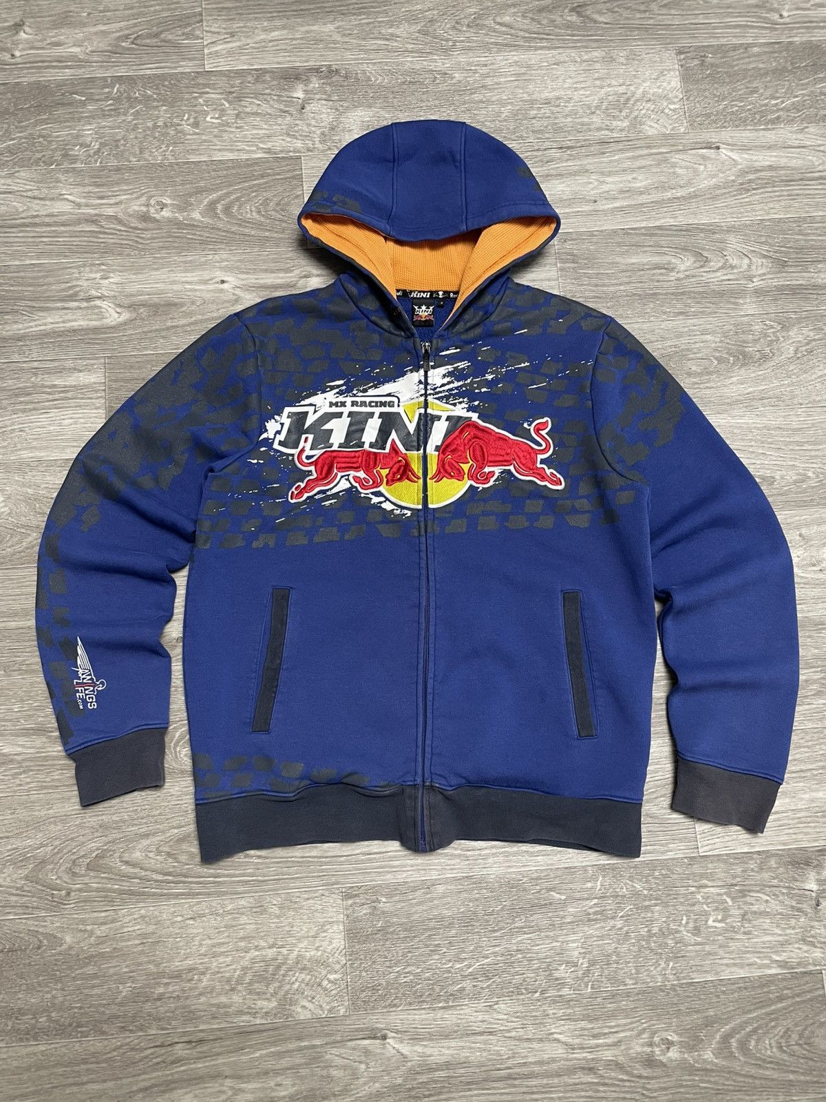 Red Bull Vintage Red Bull Kini Big Embroidered Logo Racing Zip Hoodie Size US S / EU 44-46 / 1 - 1 Thumbnail