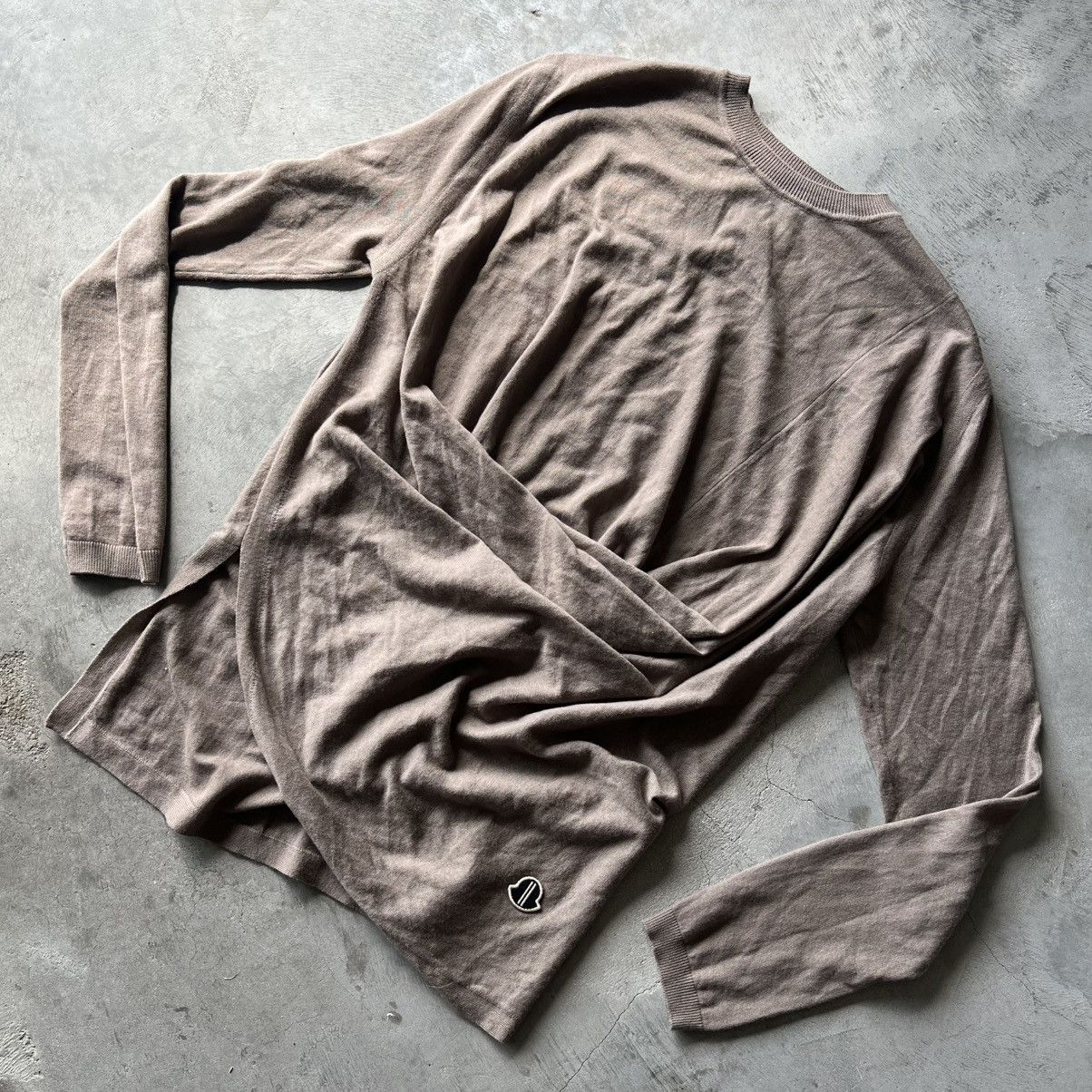 Pre-owned Moncler X Rick Owens Cashmere Pullover In Gray