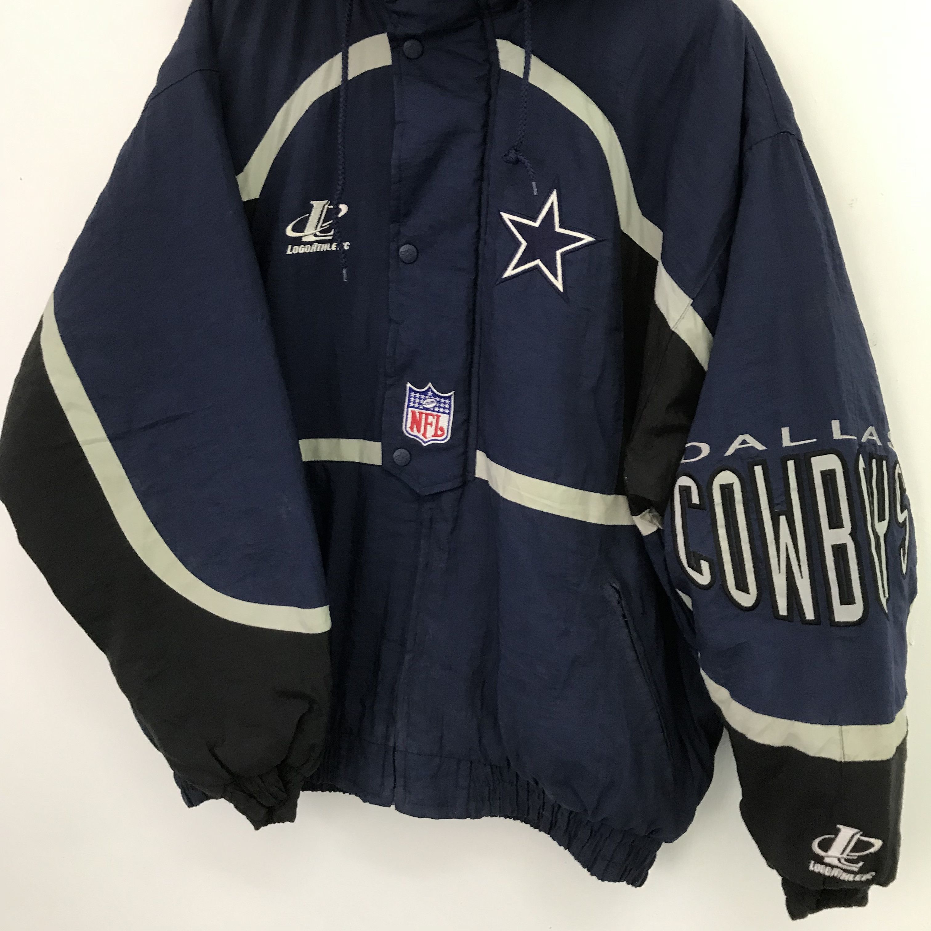 NFL Vintage 90s Dallas Cowboys NFL Bomber Jacket Football Size US L / EU 52-54 / 3 - 4 Thumbnail