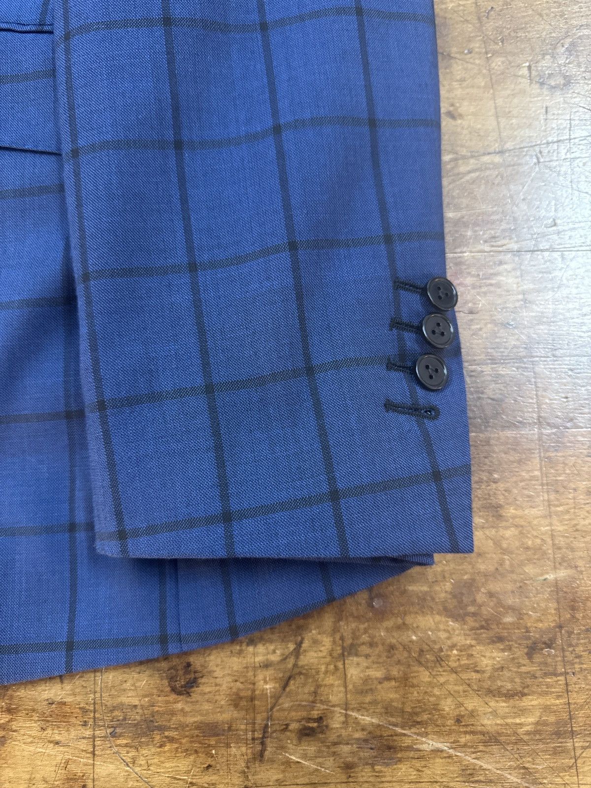 Other Super 120s Plaid Suit Size 40R - 3 Thumbnail