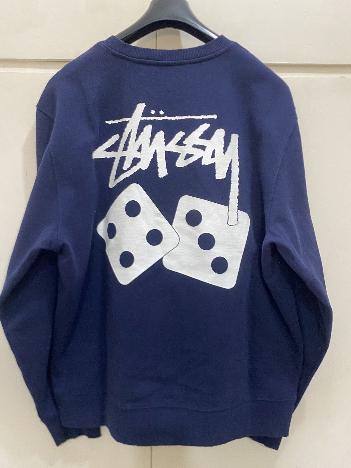 Stussy Stüssy Dadi sweatshirt, size XL, blue, with print, used Size US XL / EU 56 / 4 - 14 Thumbnail