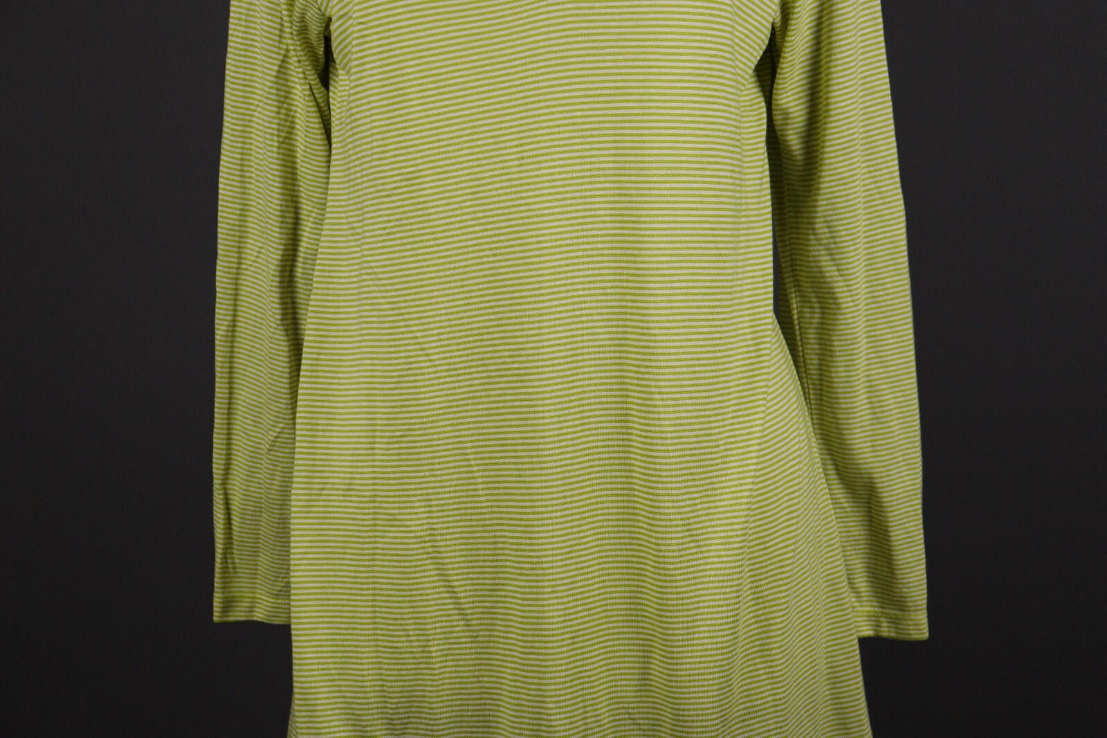Designer Gugrun Sjoden Green Stripe Summer Blouson Dress Size M Size M / US 6-8 / IT 42-44 - 3 Thumbnail