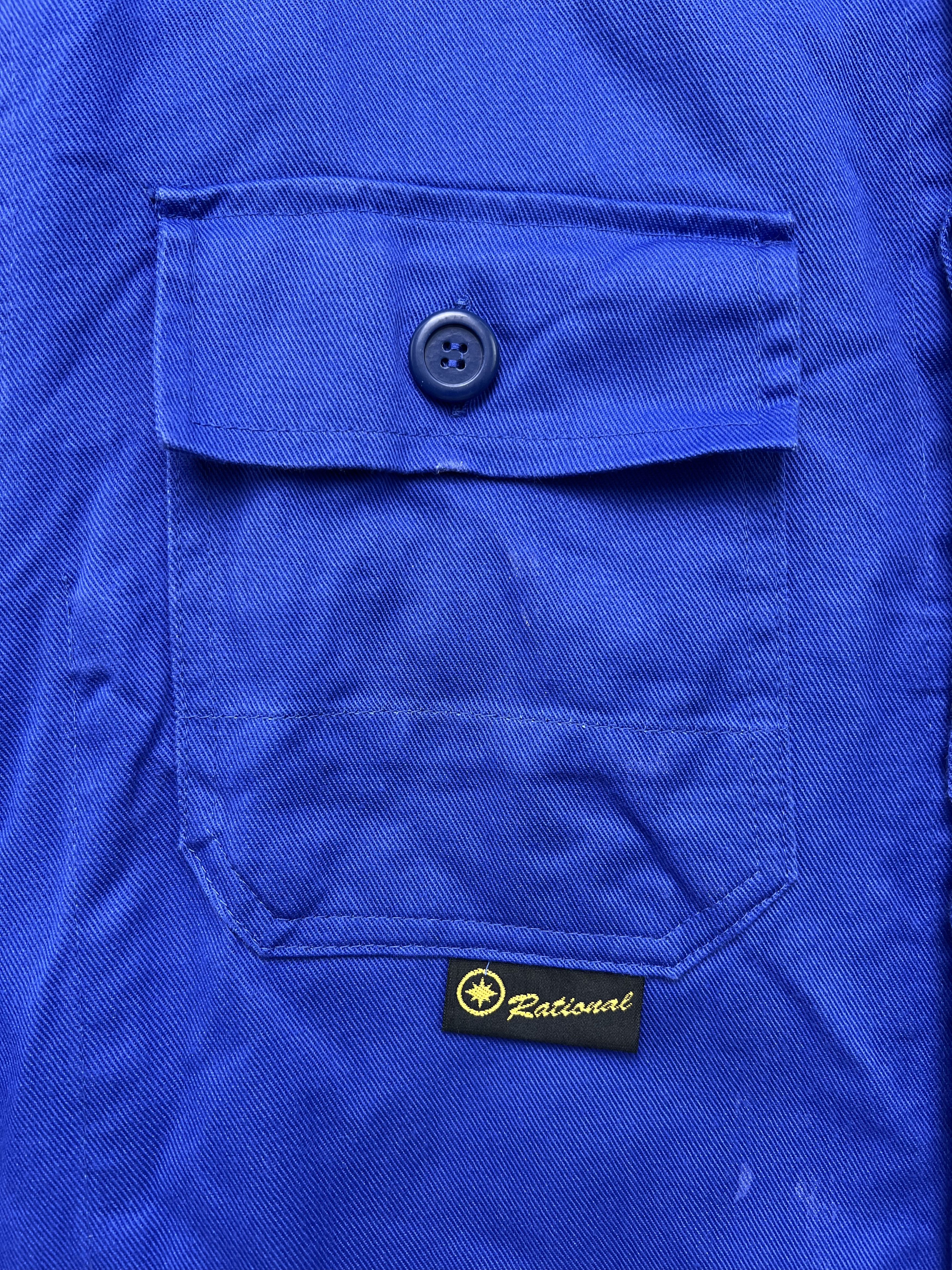 Vintage French Work Chore Jacket Vintage Bleu De Travail Size US L / EU 52-54 / 3 - 4 Thumbnail