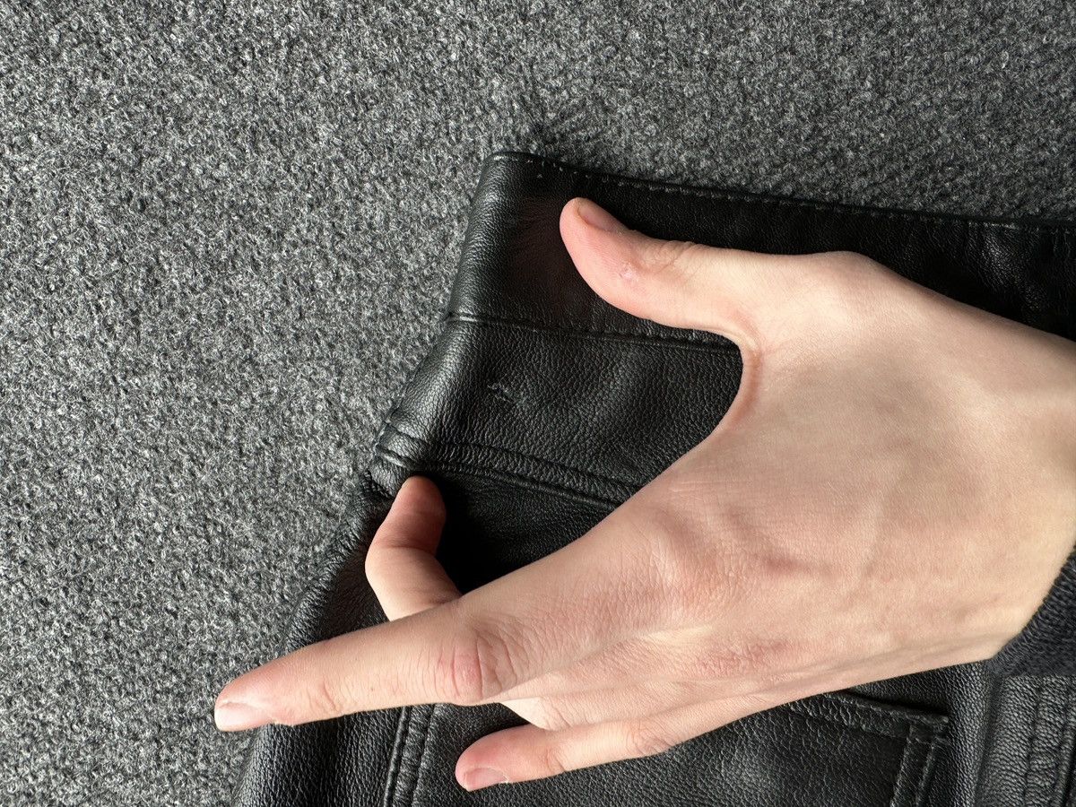 Apollo APOLLO 🚨SWISS DESIGN leather pants motorcycles LUXURY Y2K Size 27" / US 4 / IT 40 - 24 Thumbnail