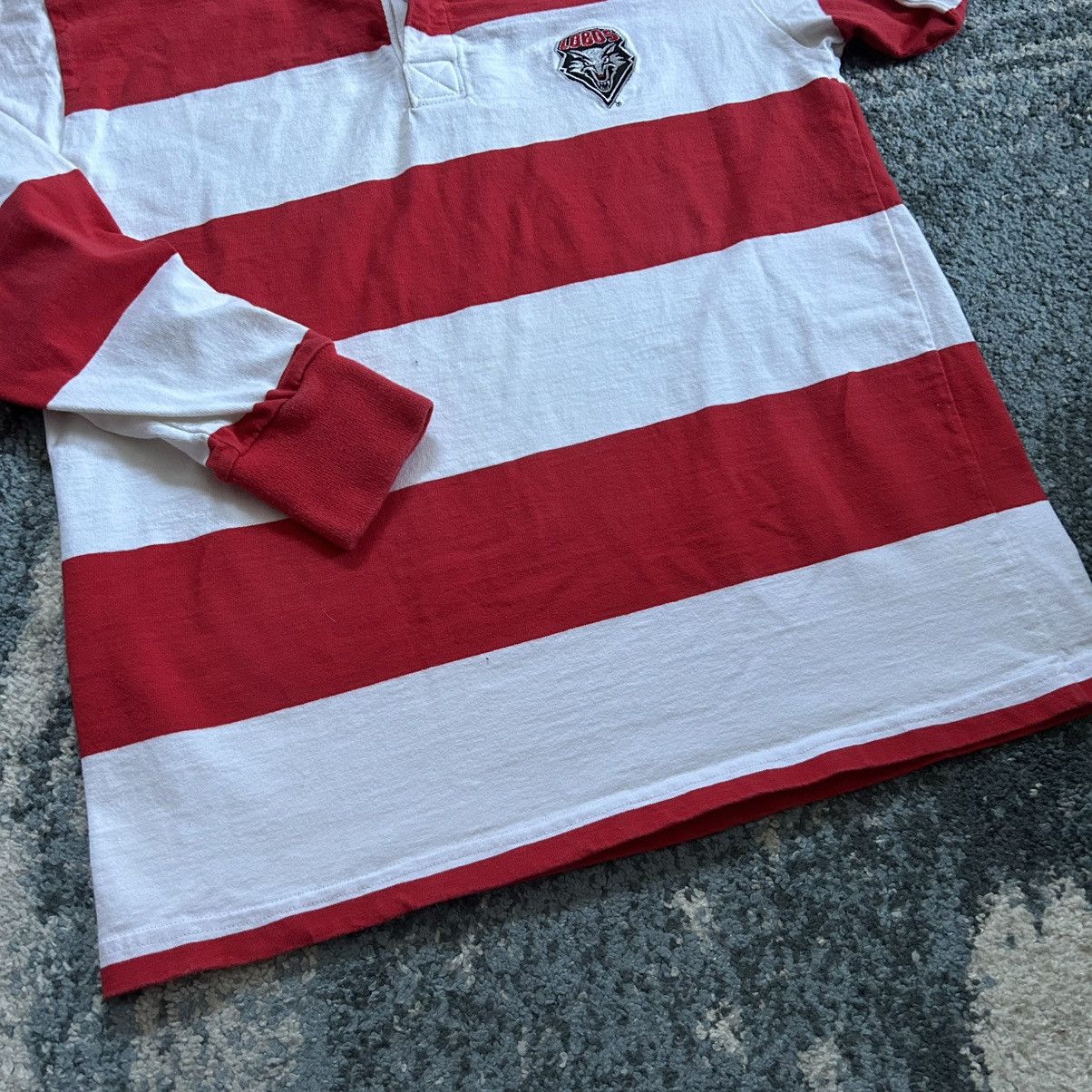Barbarian UNiVERSiTY of NEW MEXiCO LOBOS PEPPERMiNT STRiPE RUGBY SHiRT Size US L / EU 52-54 / 3 - 4 Thumbnail