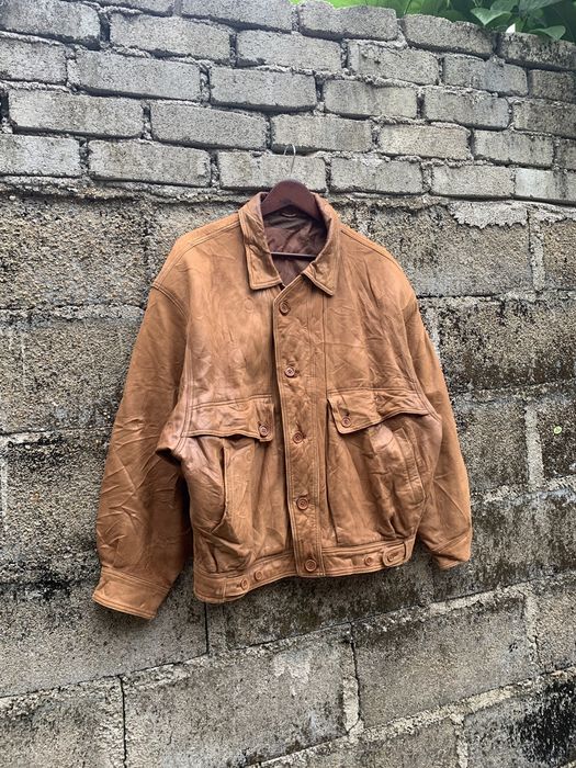 Vintage Vintage Beam Leather Jacket | Grailed