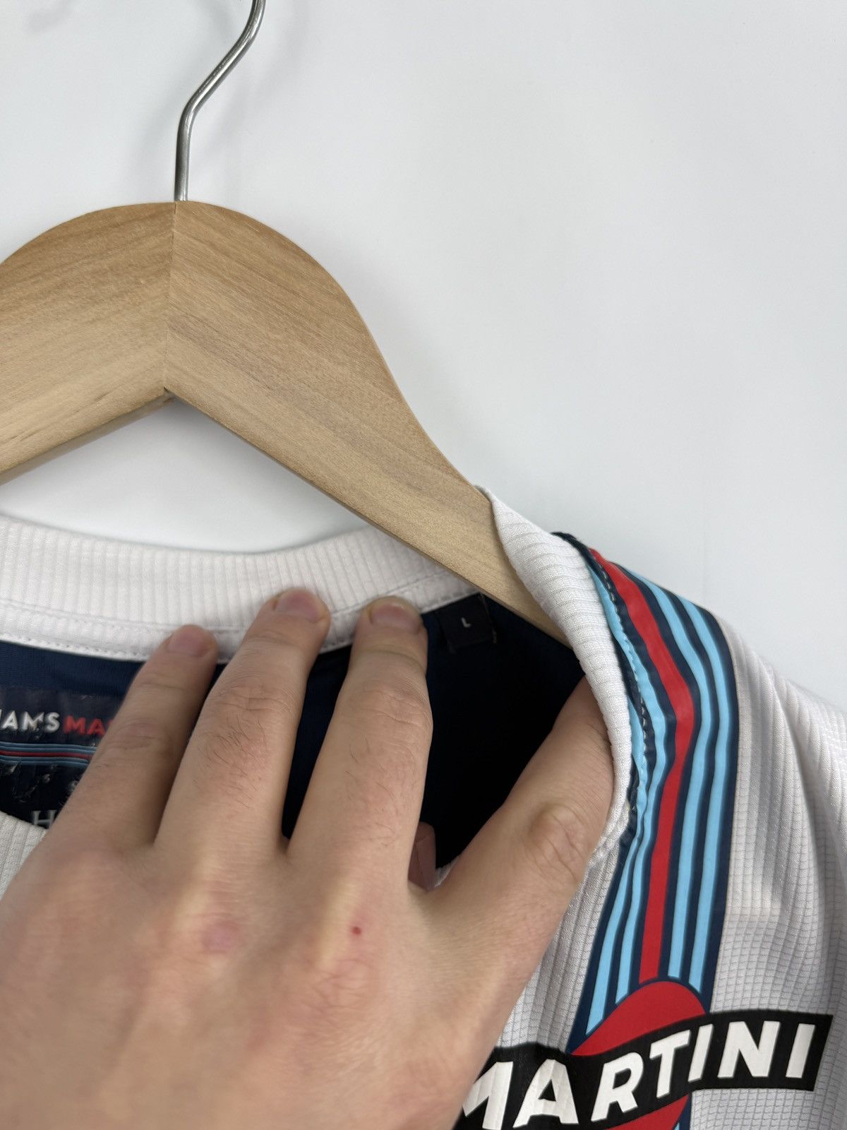 Hackett 🇬🇧 Hackett Williams Martini Racing Mercedes Jersey F1 Rare Size US L / EU 52-54 / 3 - 9 Thumbnail
