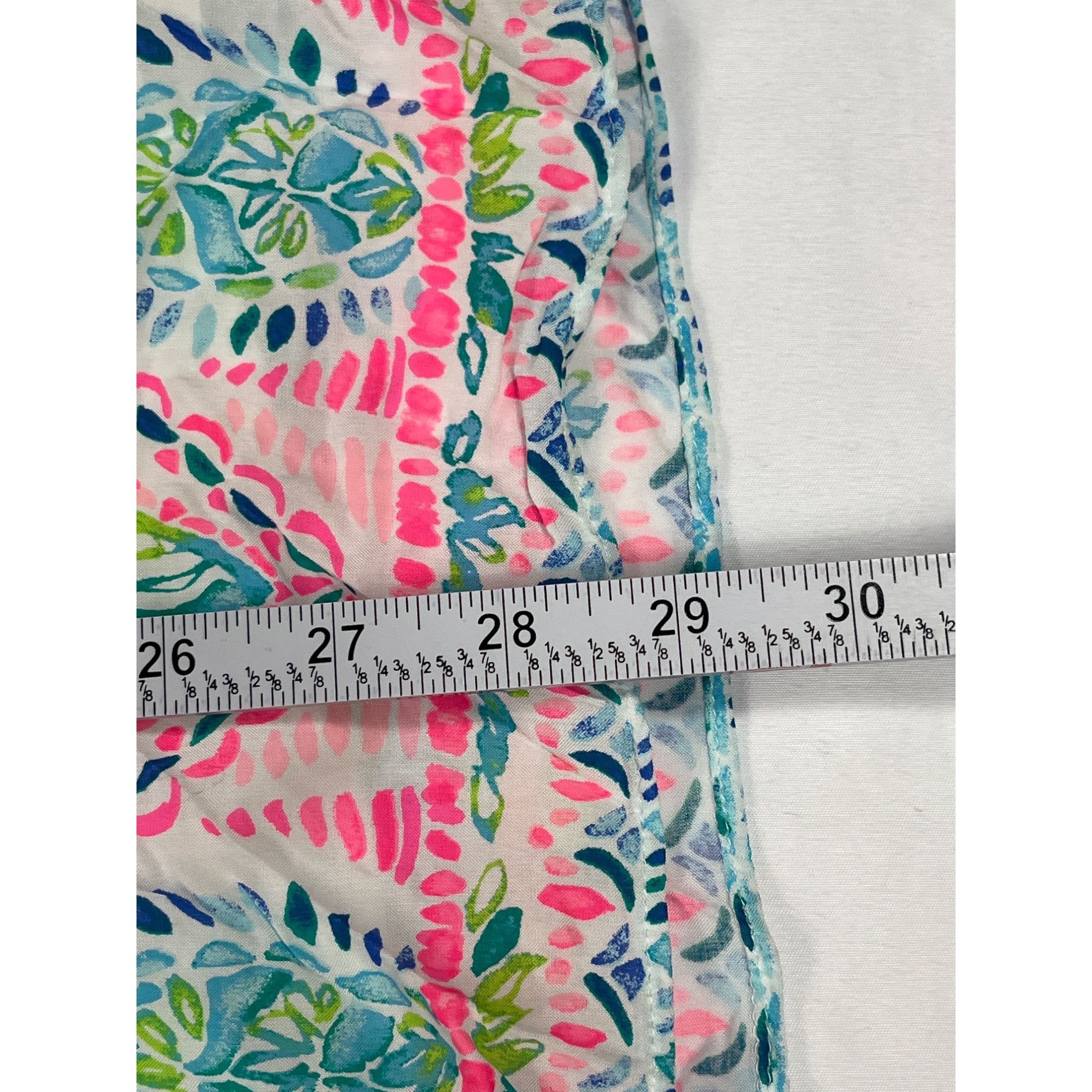 Lilly Pulitzer Lilly Pulitzer SKU 7935 Multicolor Off Shoulder Floral Dress Size L / US 10 / IT 46 - 9 Thumbnail