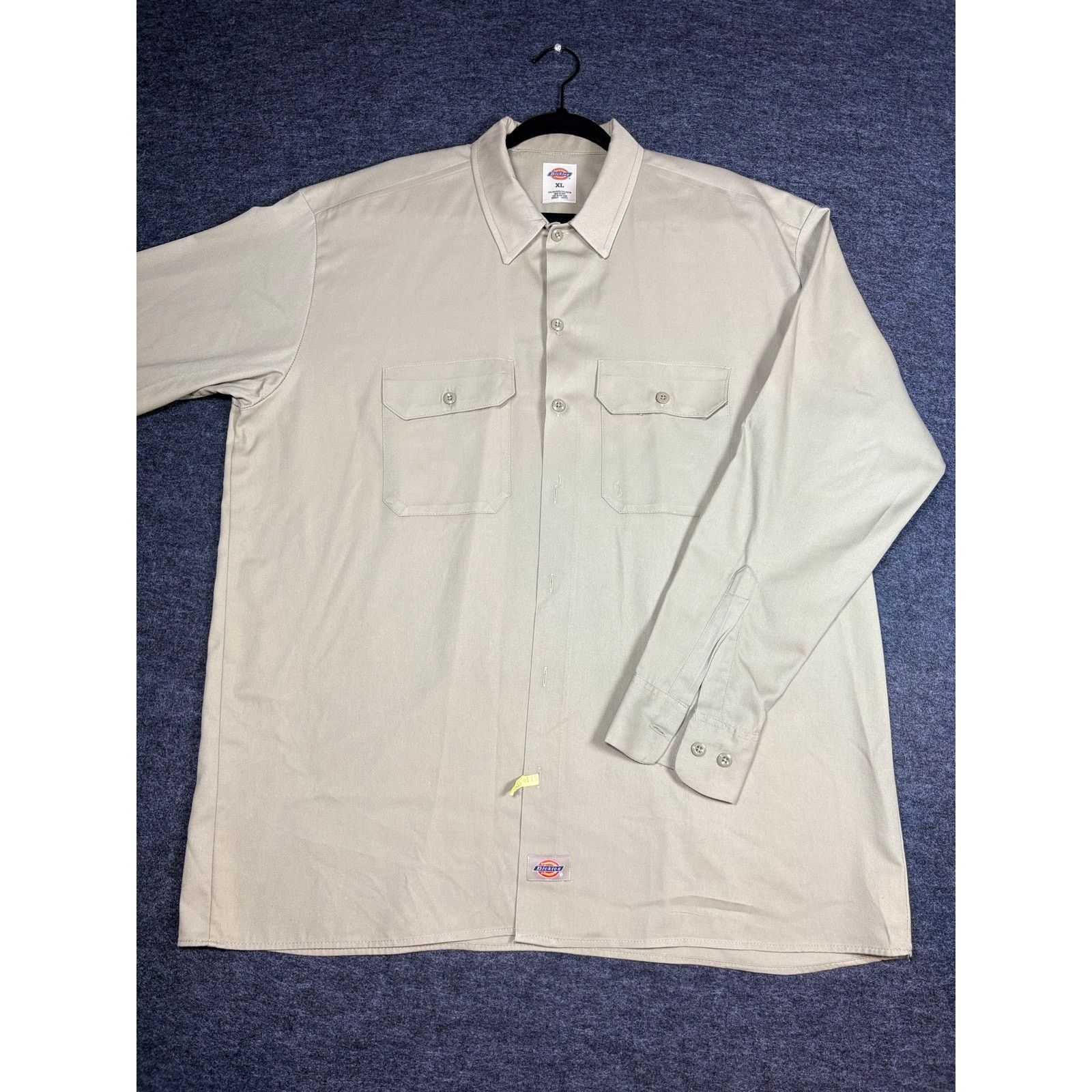 Dickies Dickies Men’s XL Beige Button Down Long Sleeve Mechanic#0466 Size US XL / EU 56 / 4 - 1 Thumbnail