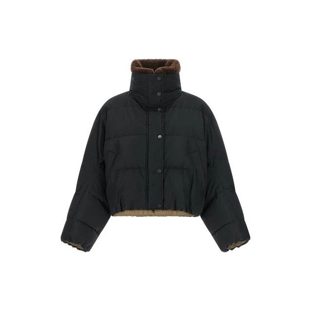 Brunello Cucinelli BRUNELLO CUCINELLI Black Cropped down Jacket New & Authentic Size XS / US 0-2 / IT 36-38 - 1 Thumbnail