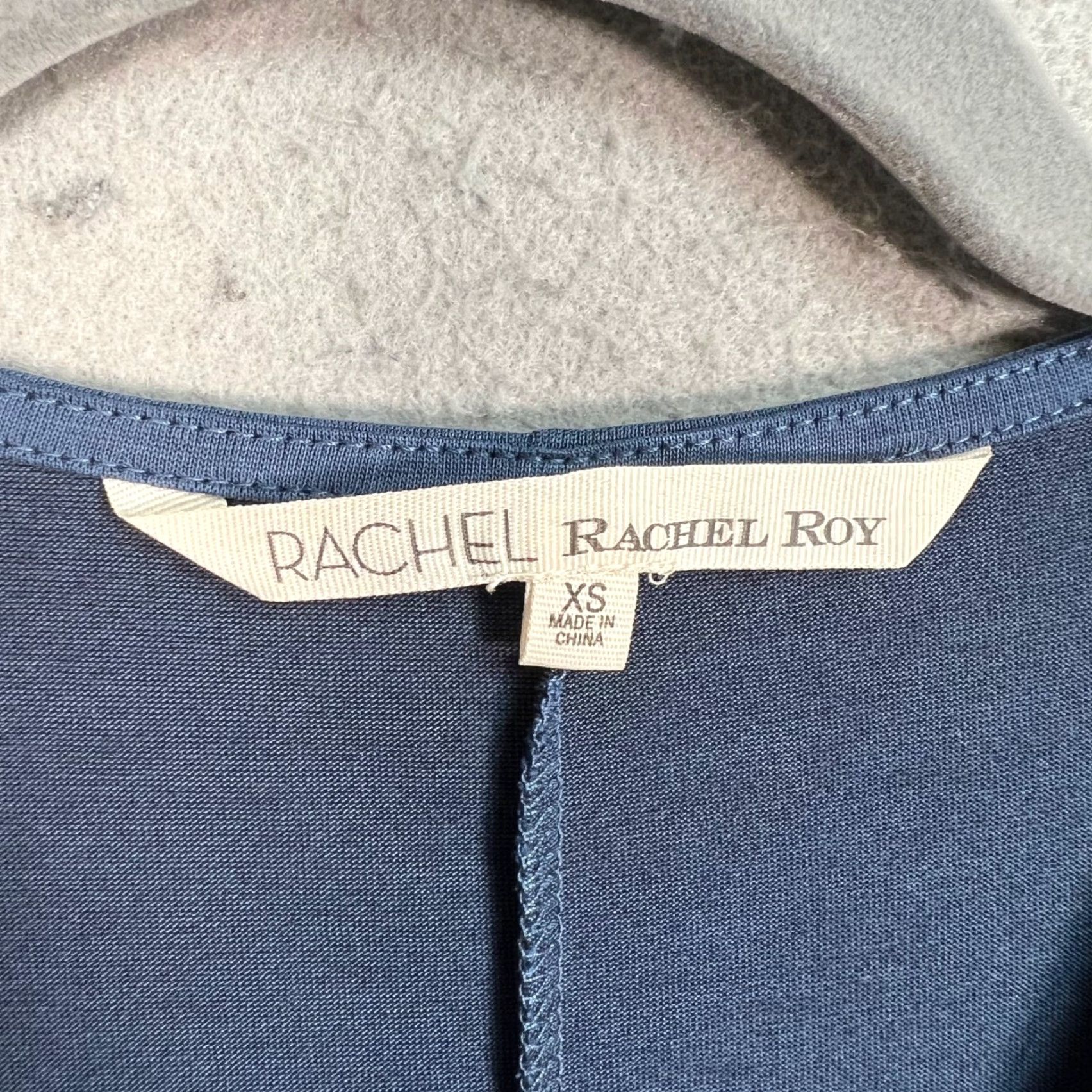 Vintage Rachel Roy Womens XS Wrap Dress Blue Dress Wrap Womens XS Blue Size XS / US 0-2 / IT 36-38 - 3 Thumbnail