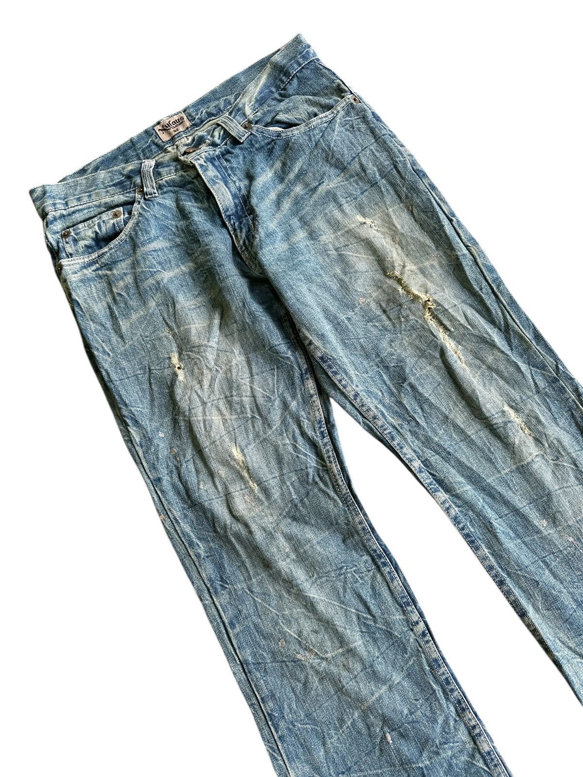 Japanese Brand Flare 🎌💥 Nylaus Clothing Bootcut BlueWashed 🎌💥 Size US 32 / EU 48 - 3 Thumbnail