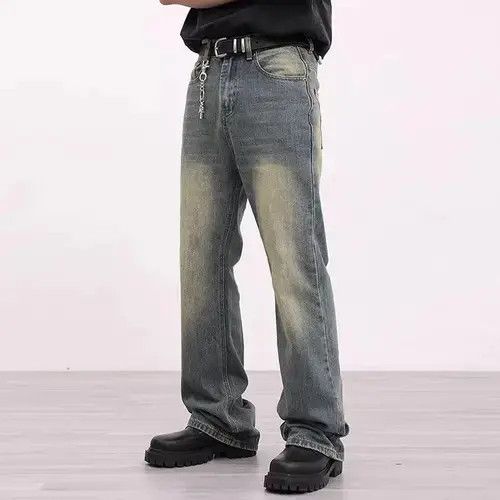Designer × Japanese Brand × Vintage Yellow Mud Straight Flare Jeans Pants Size US 32 / EU 48 - 4 Thumbnail