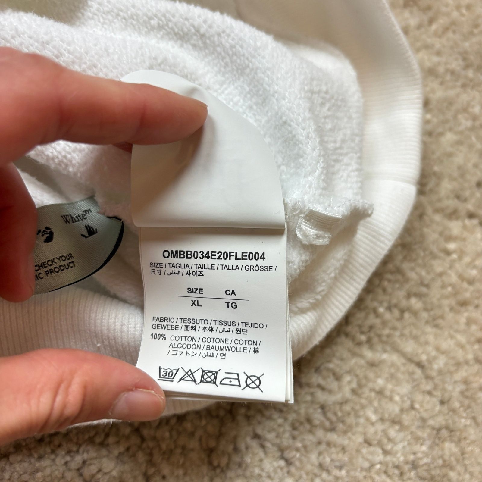 Off-White Off-White Main Label Virgil Abloh Stencil Arrows Hoodie XL Size US XL / EU 56 / 4 - 9 Thumbnail
