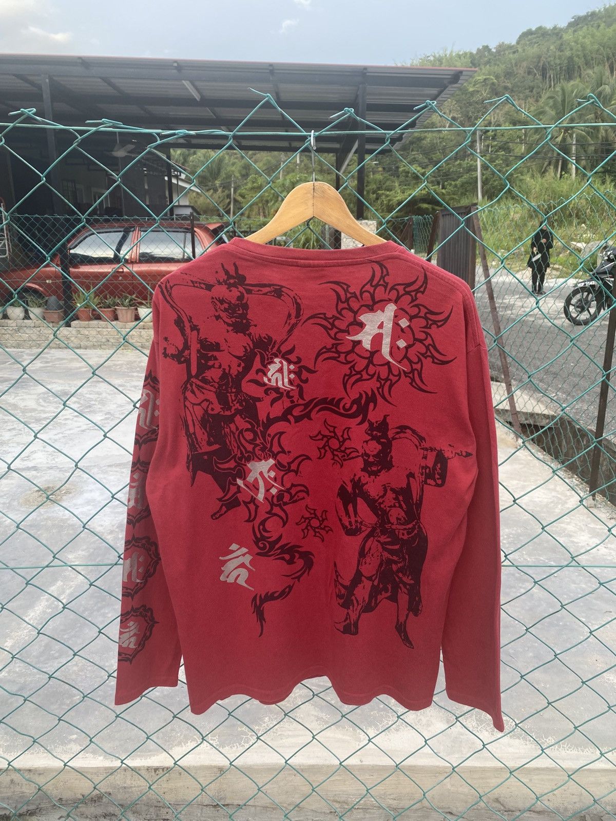 Japanese Brand Vintage cure all long sleeve sukajan tshirt Size US L / EU 52-54 / 3 - 2 Thumbnail