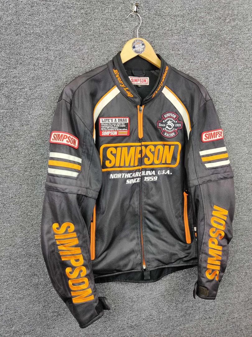 Vintage Vintage Simpson Racing Motorcycle Biker Jacket Size US L / EU 52-54 / 3 - 7 Thumbnail