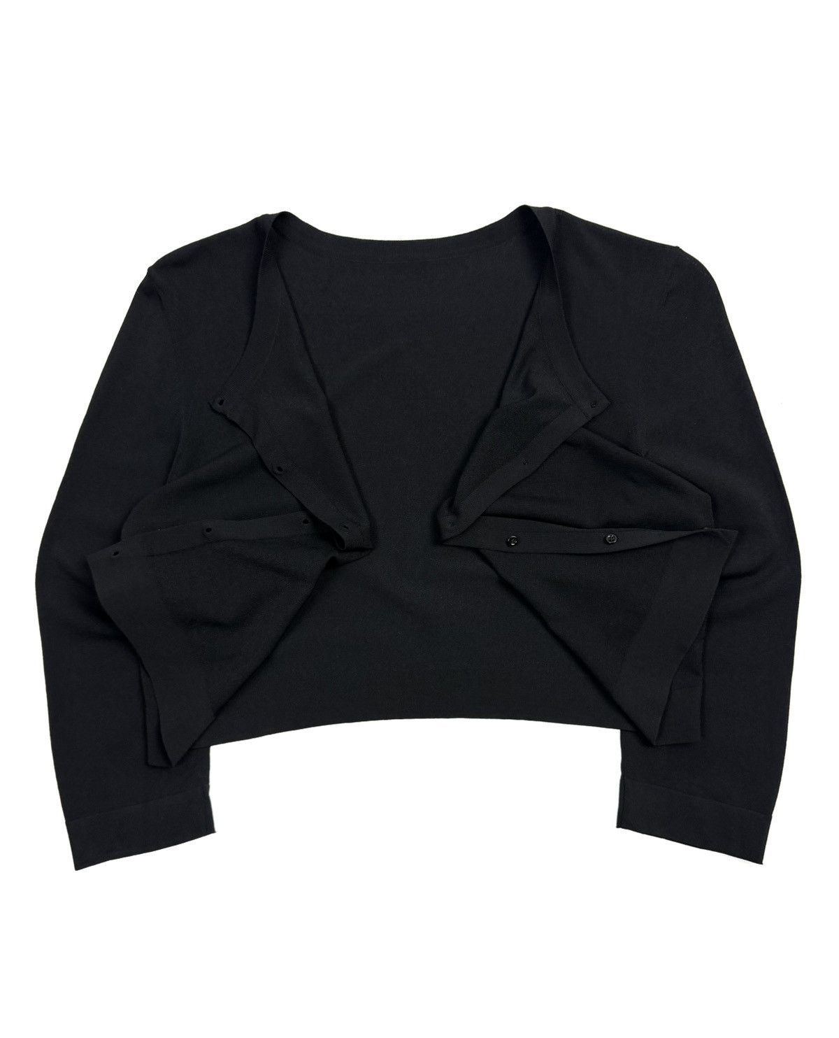 Alaia Alaia Archive Black Cropped Button Viscose Cardigan Size 42 Size M / US 6-8 / IT 42-44 - 2 Thumbnail